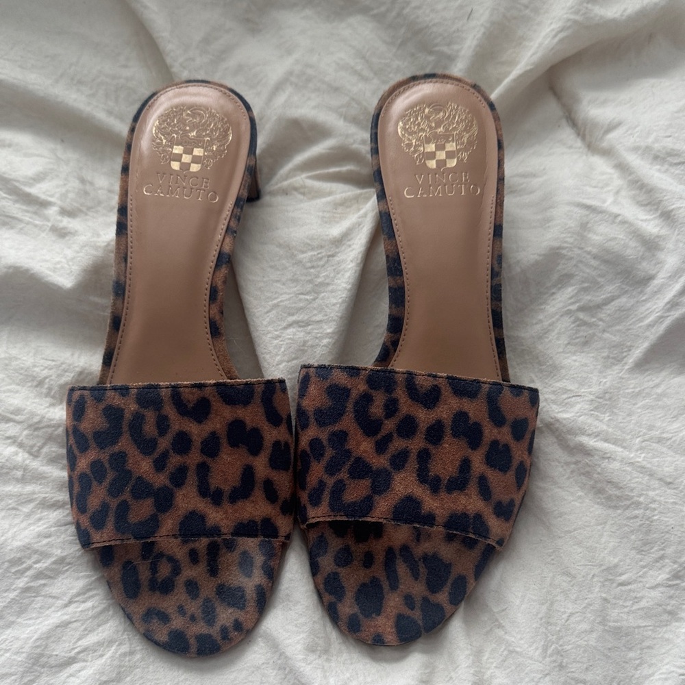 Vince Camuto Brown Leopard Women's Sandals